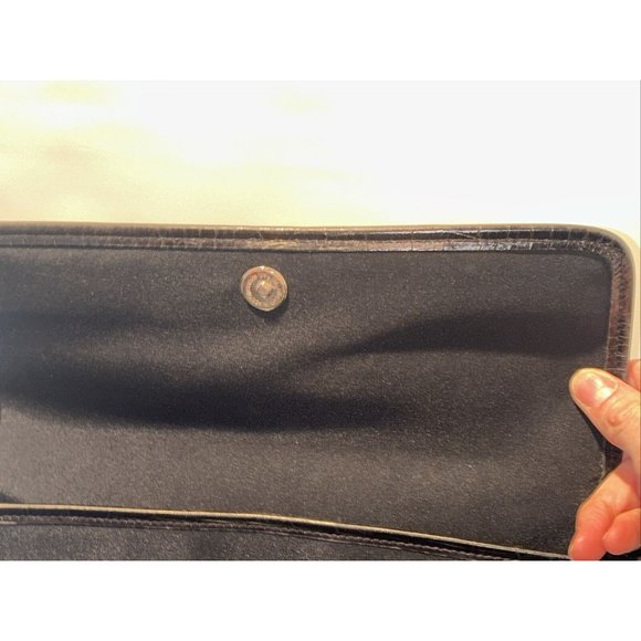 Lauren Ralph Lauren Vintage Black Nylon Baguette Bag With Shoulder Strap - Picture 10 of 16